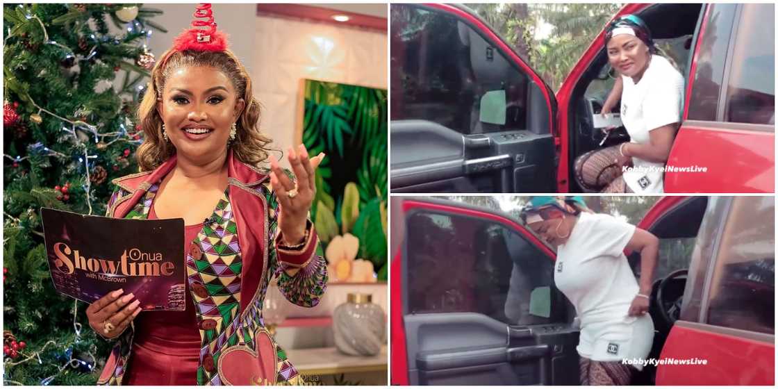 Nana Ama McBrown in her hometown Nana Ama McBrown in her hometown