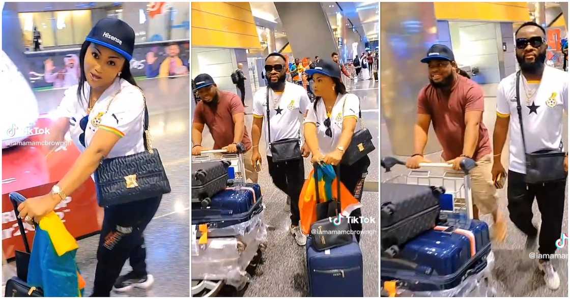 Nana Ama McBrown Flies With Husband Maxwell To Qatar