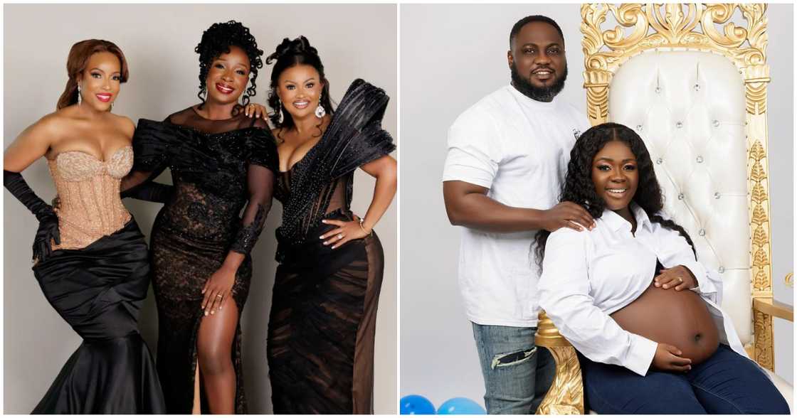 Joselyn Dumas, Naa Ashorkor, McBrown, Tracey Boakye and hubby Frank Badu Ntiamoah Joselyn Dumas, Naa Ashorkor, McBrown, Tracey Boakye and hubby Frank Badu Ntiamoah