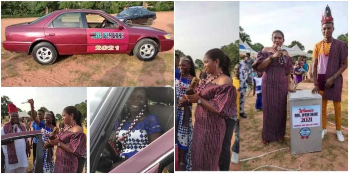 A young lady got a used Toyota Camry car for winning Miss Ipem Ihihe 2021 beauty pageant A young lady got a used Toyota Camry car for winning Miss Ipem Ihihe 2021 beauty pageant