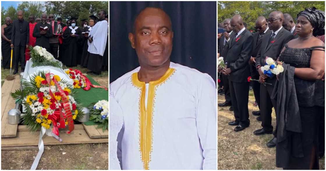 Ghanaian taxi driver who was killed by passengers in US laid to rest.