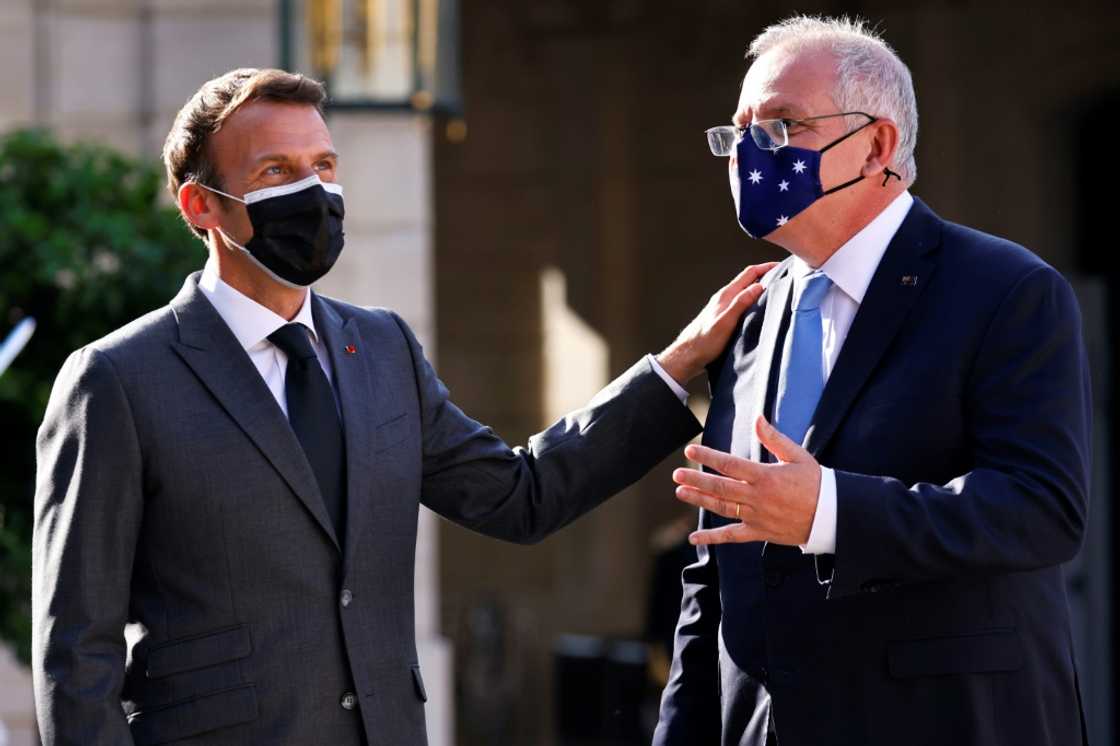 Macron had hosted Morrison at the Elysee in June 2021 with French officials saying they were given no inkling even in private of what was to come Macron had hosted Morrison at the Elysee in June 2021 with French officials saying they were given no inkling even in private of what was to come
