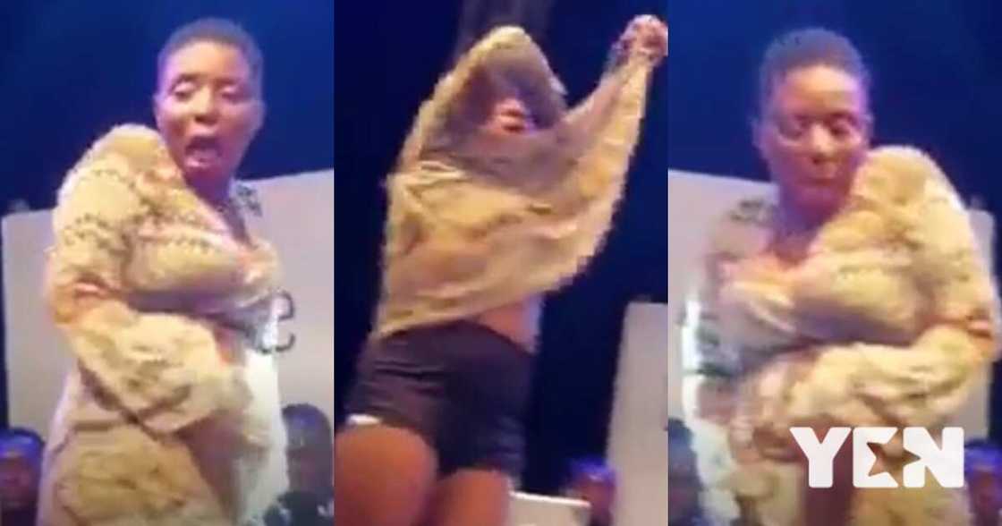 Pretty young Ghanaian lady removes her cloth while dancing to Medikal's Wrowroho (Video) Pretty young Ghanaian lady removes her cloth while dancing to Medikal's Wrowroho (Video)