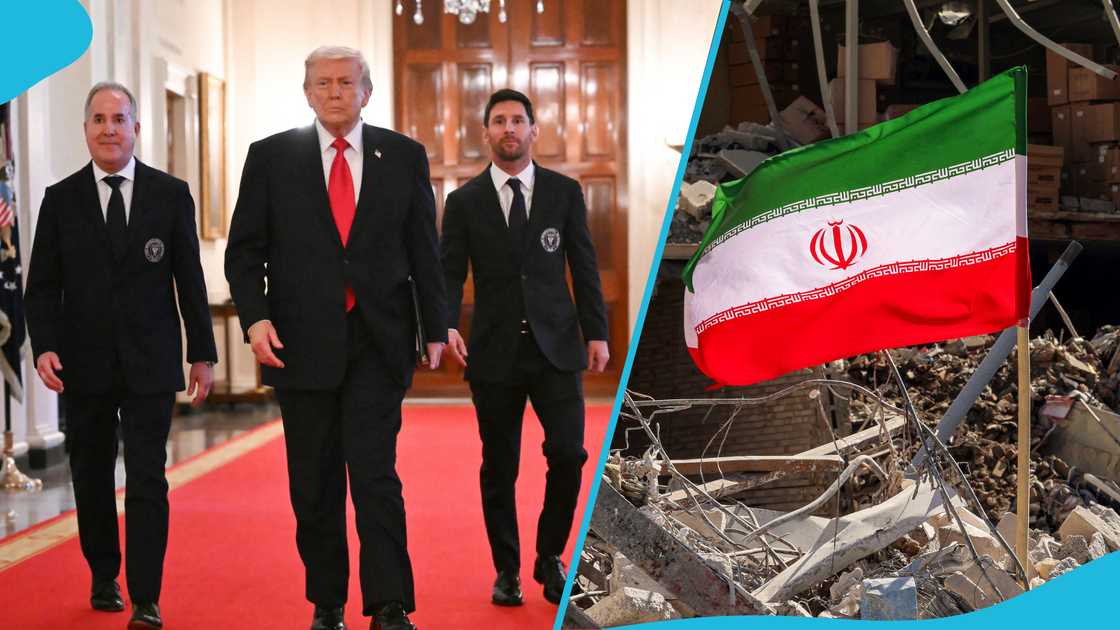 Donald Trump, Iran tensions, White House event, Lionel Messi, Inter Miami, Middle East crisis, Iran Revolutionary Guard, US military operations, Israel partnership, Barron Trump, MLS Cup.