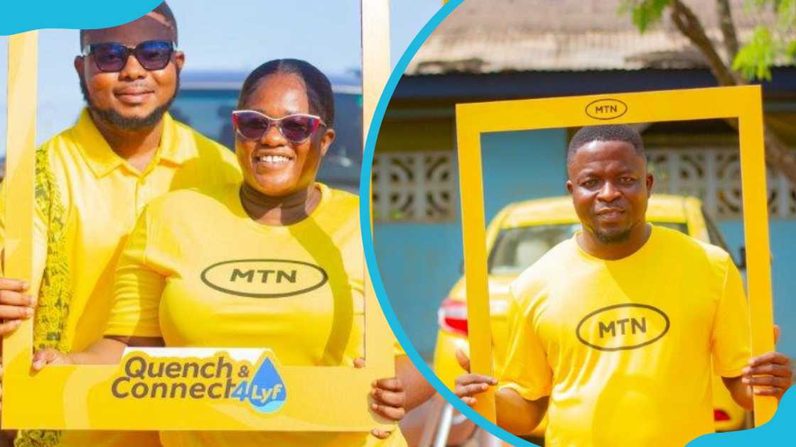 MTN customers holding MTN burners MTN customers holding MTN burners