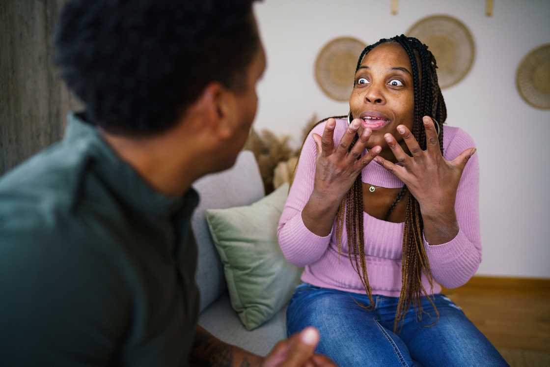 Arguing couple Arguing couple