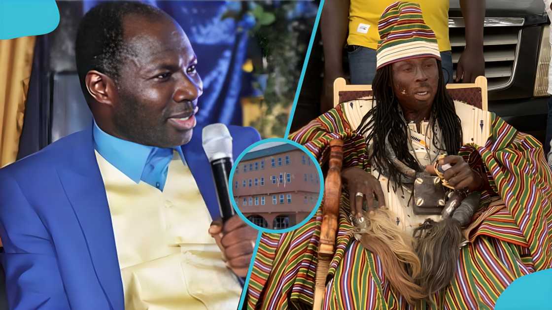 Kweku Bonsam, Emmanuel Badu Kobi, Glorious Wave Church International, Ghana religion, Sakumono church, church sale, traditional shrine, Ghana news, viral video, social media reactions, Tema news, traditional priest, church property, Christian community