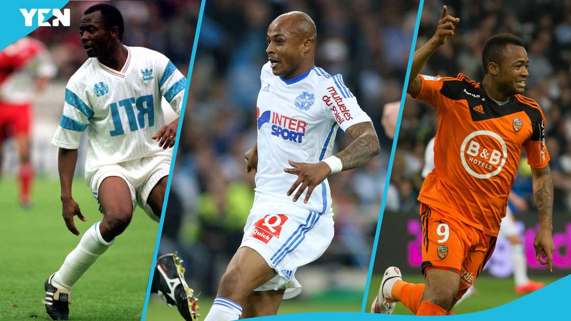 The Ayew family has reached 130 goals in Ligue 1 following Andre Ayew's effort for Le Havre against RC Lens on March 1 The Ayew family has reached 130 goals in Ligue 1 following Andre Ayew's effort for Le Havre against RC Lens on March 1
