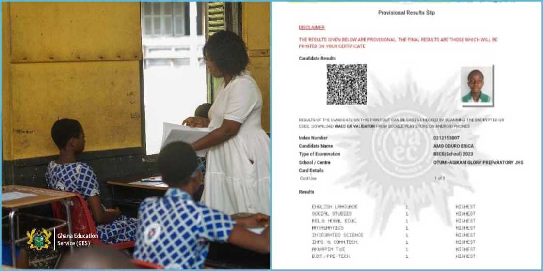 Female Student Blows Exams With All 1s In 2023 BECE Female Student Blows Exams With All 1s In 2023 BECE