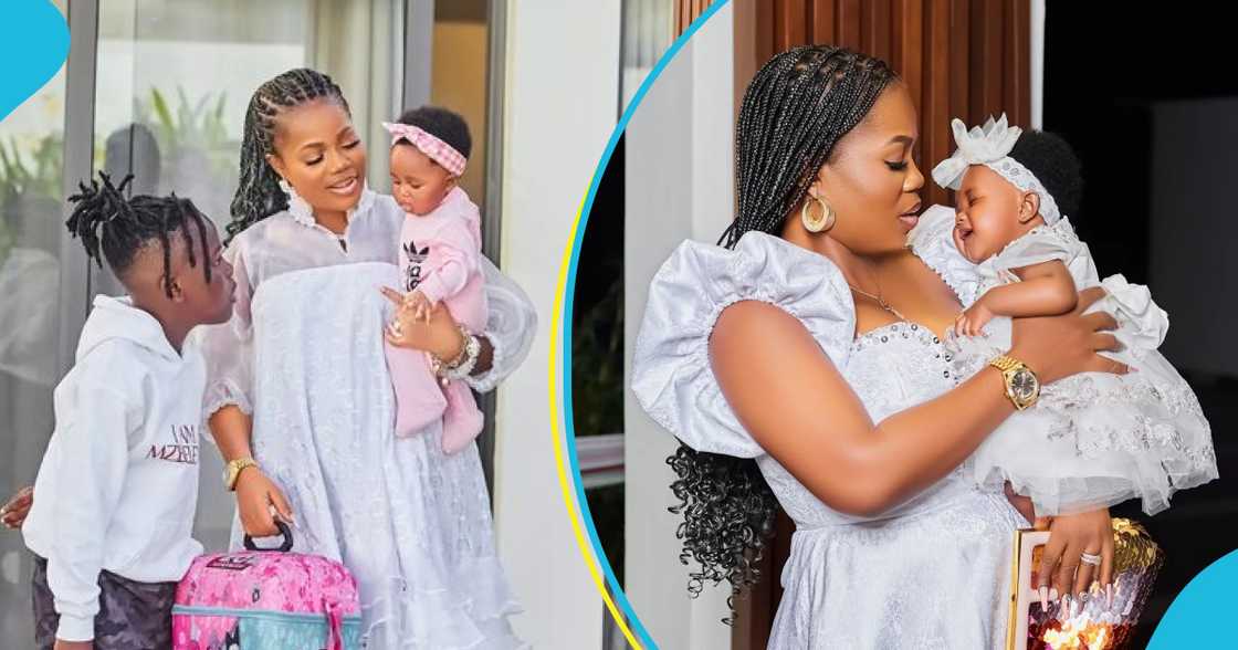 Mzbel and her children in photos