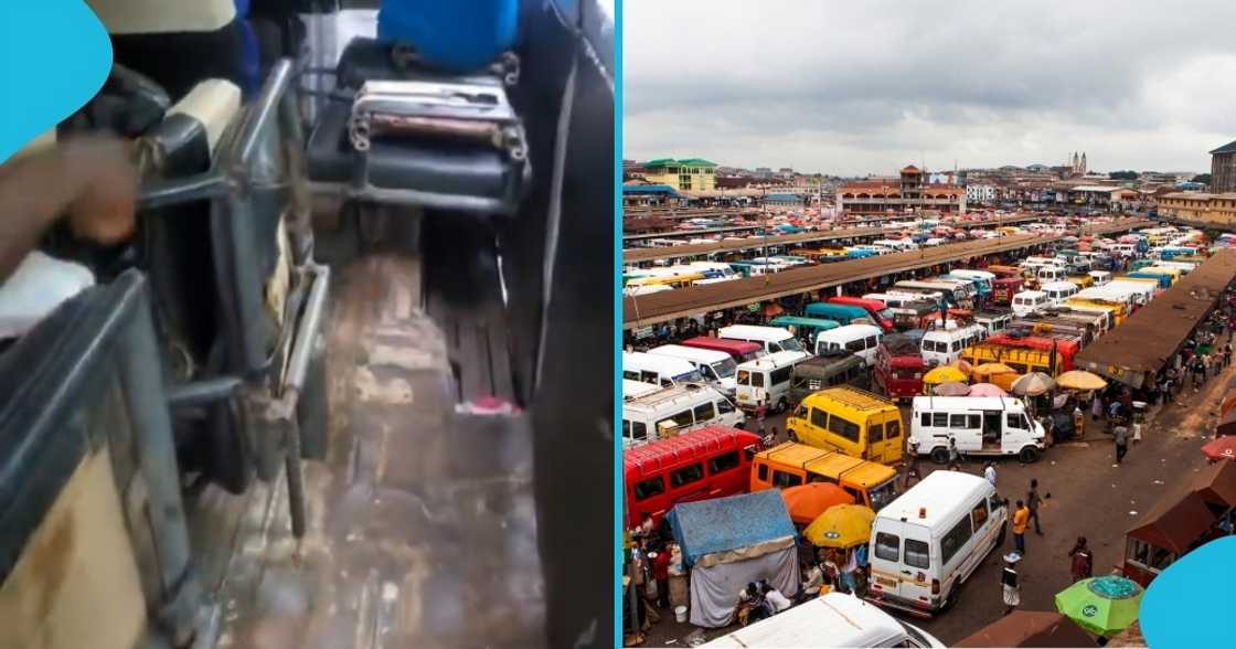 Trotro passenger, authorities, missing seats, security, safety, road safety, safety risks, trotro bus Trotro passenger, authorities, missing seats, security, safety, road safety, safety risks, trotro bus