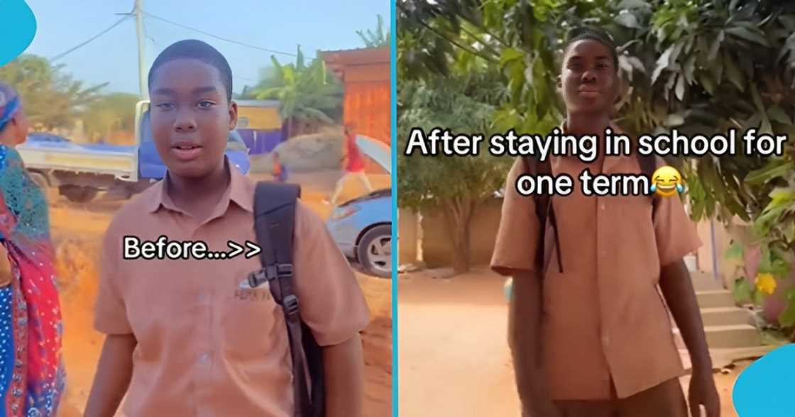 Chubby boy reduces in weight after one term in SHS Chubby boy reduces in weight after one term in SHS