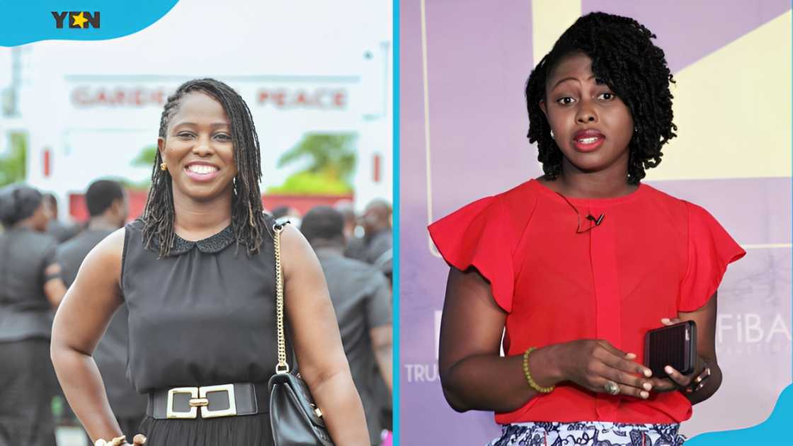 Mabel Simpson poses for a photo (L). Mabel makes a speech (R) Mabel Simpson poses for a photo (L). Mabel makes a speech (R)