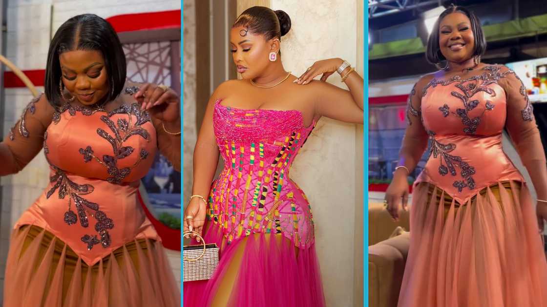 Empress Gifty, Nana Ama McBrown, Corset Gown, African print fashion, McBrown movies, Empress Gifty songs Empress Gifty, Nana Ama McBrown, Corset Gown, African print fashion, McBrown movies, Empress Gifty songs