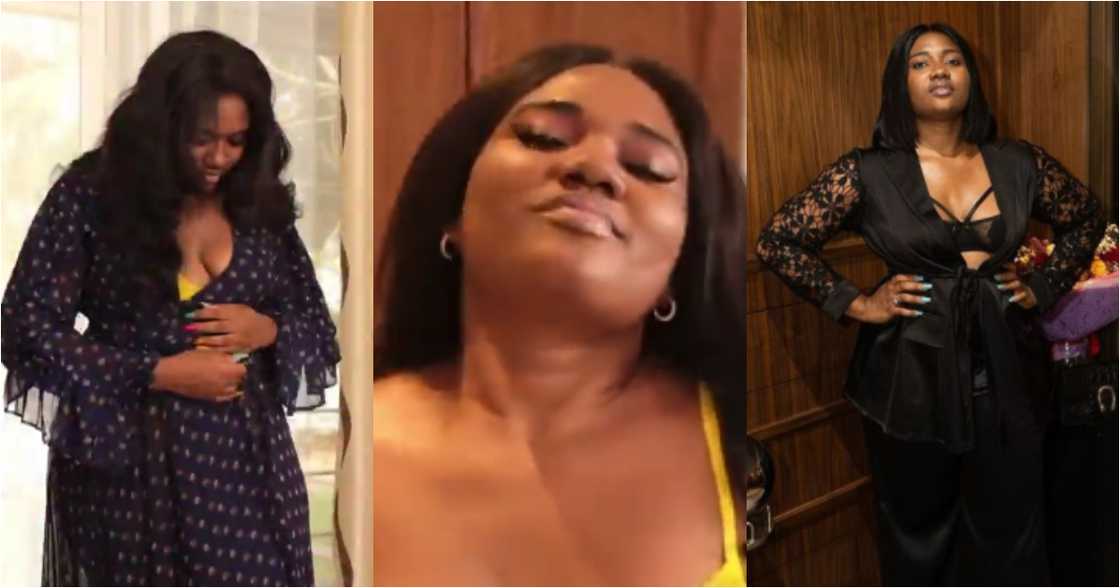 Abena Korkor drops bedroom video flaunting her figure in see-through wear to advocate body positivity