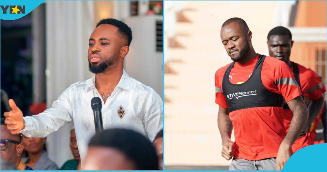 Photo of Fire Ogya and Ghana Black Stars player Jordan Ayew Photo of Fire Ogya and Ghana Black Stars player Jordan Ayew