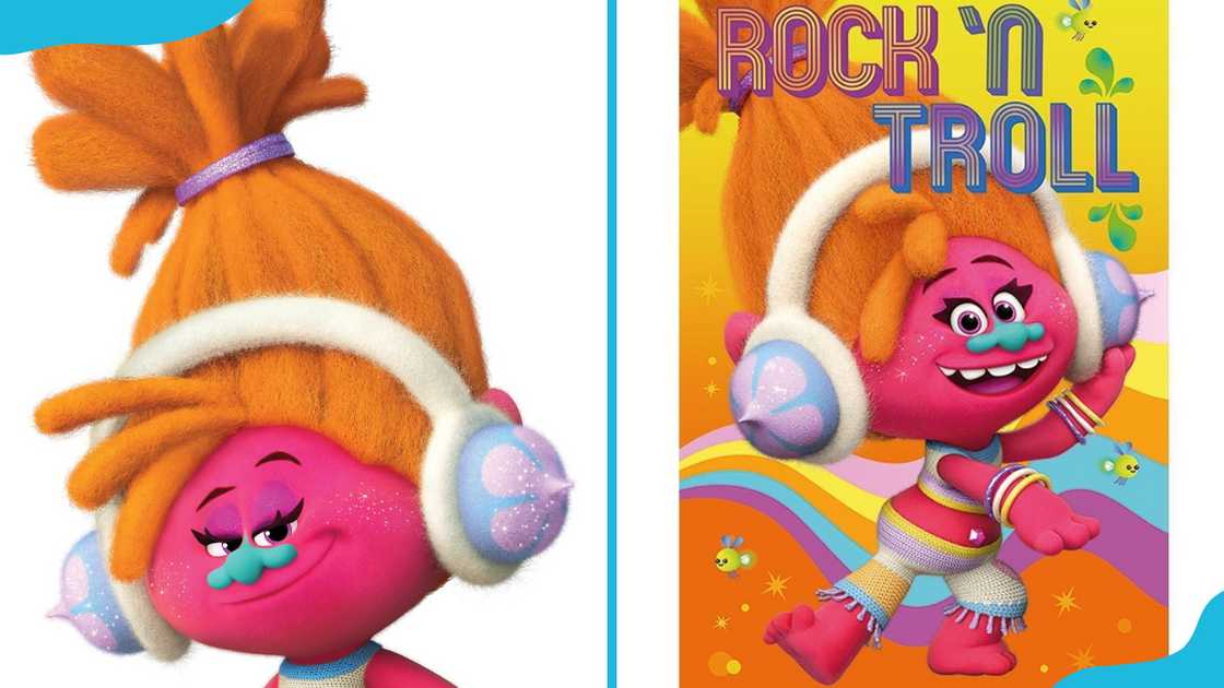 Dj Suki in her large earphones and orange hair Dj Suki in her large earphones and orange hair