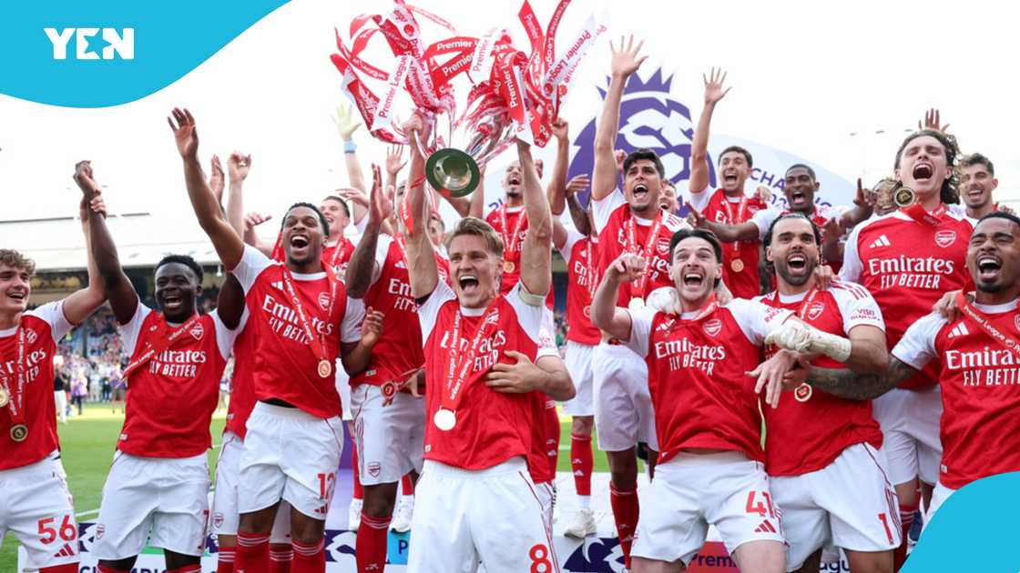 Supercomputer, Arsenal, Premier League predictions, Arsenal title defence, supercomputer predictions, Manchester City, 2026/27 Premier League title, Polymarket supercomputer, Mikel Arteta, Liverpool, Manchester United.