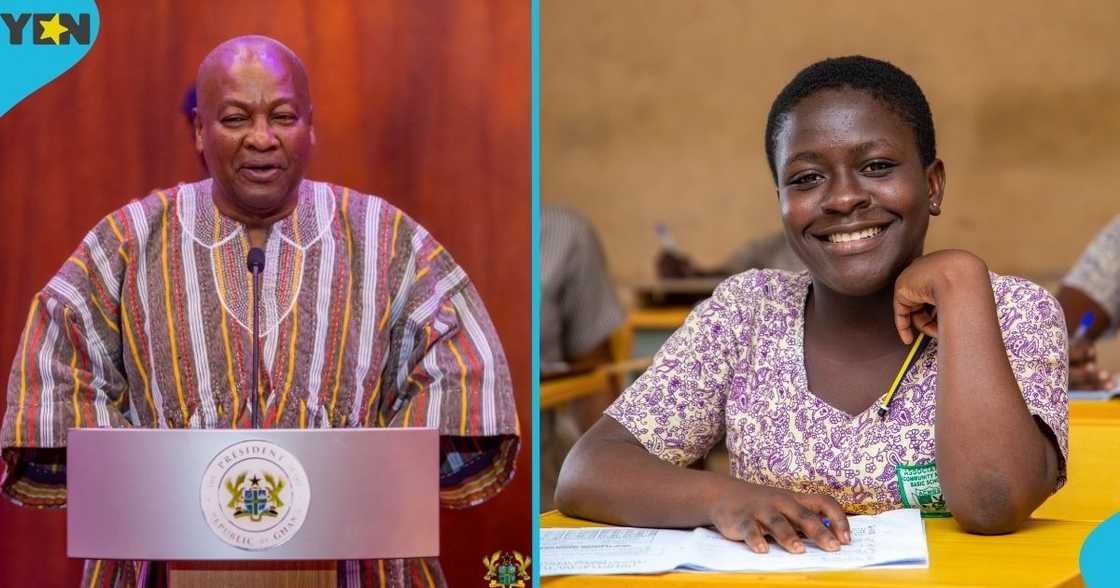 President John Mahama, WASSCE candidates, best-performing students, GETFund Scholarship, Haruna Iddrisu, Education Minister. President John Mahama, WASSCE candidates, best-performing students, GETFund Scholarship, Haruna Iddrisu, Education Minister.