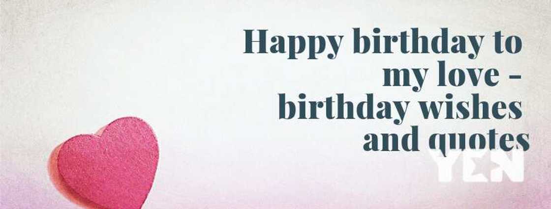 Happy birthday to my love Happy birthday to my love