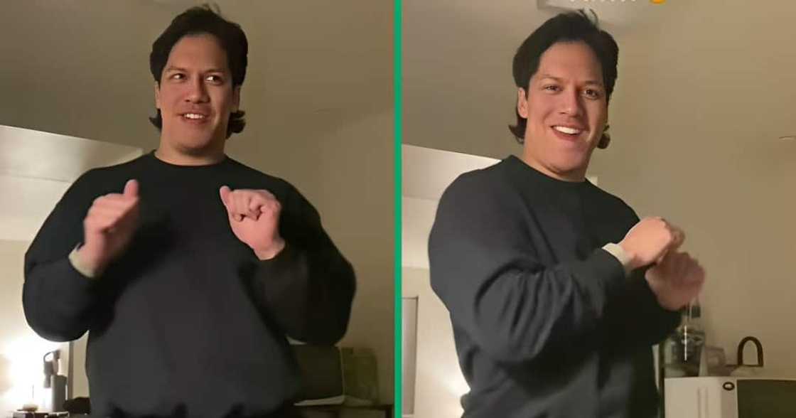 A TikTok video shows a man dancing hilariously, which amused people online. A TikTok video shows a man dancing hilariously, which amused people online.