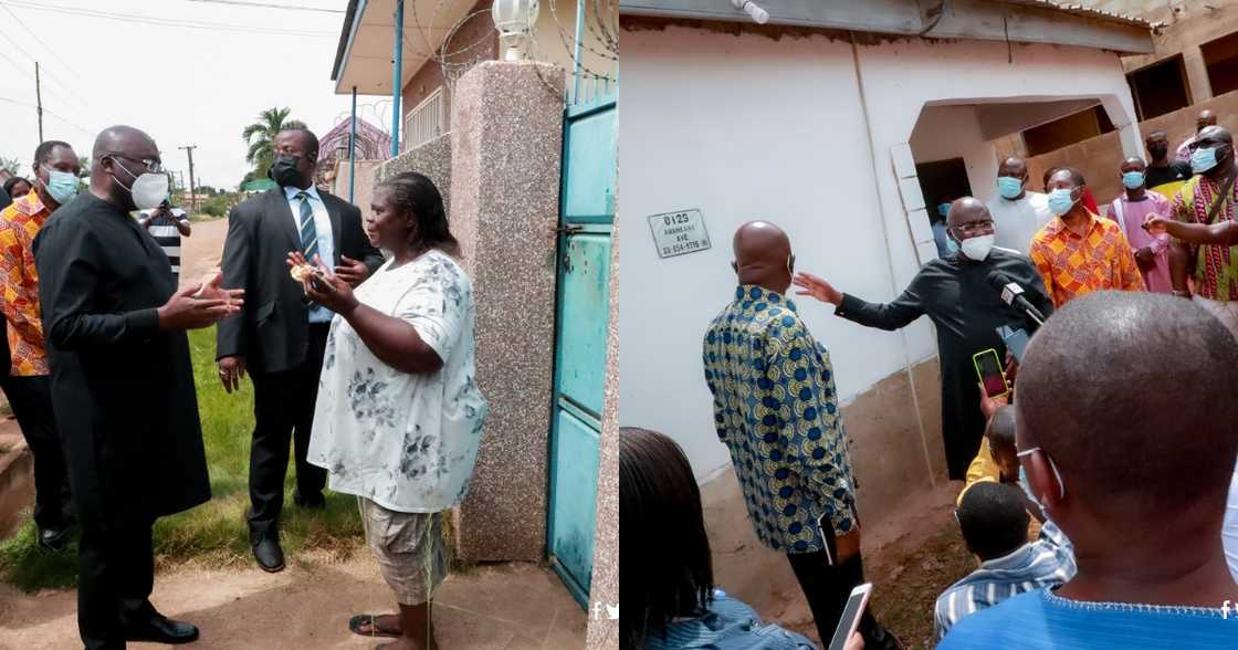 Bawumia supervises installation of digital address plates on house in Adenta; photos drop Bawumia supervises installation of digital address plates on house in Adenta; photos drop