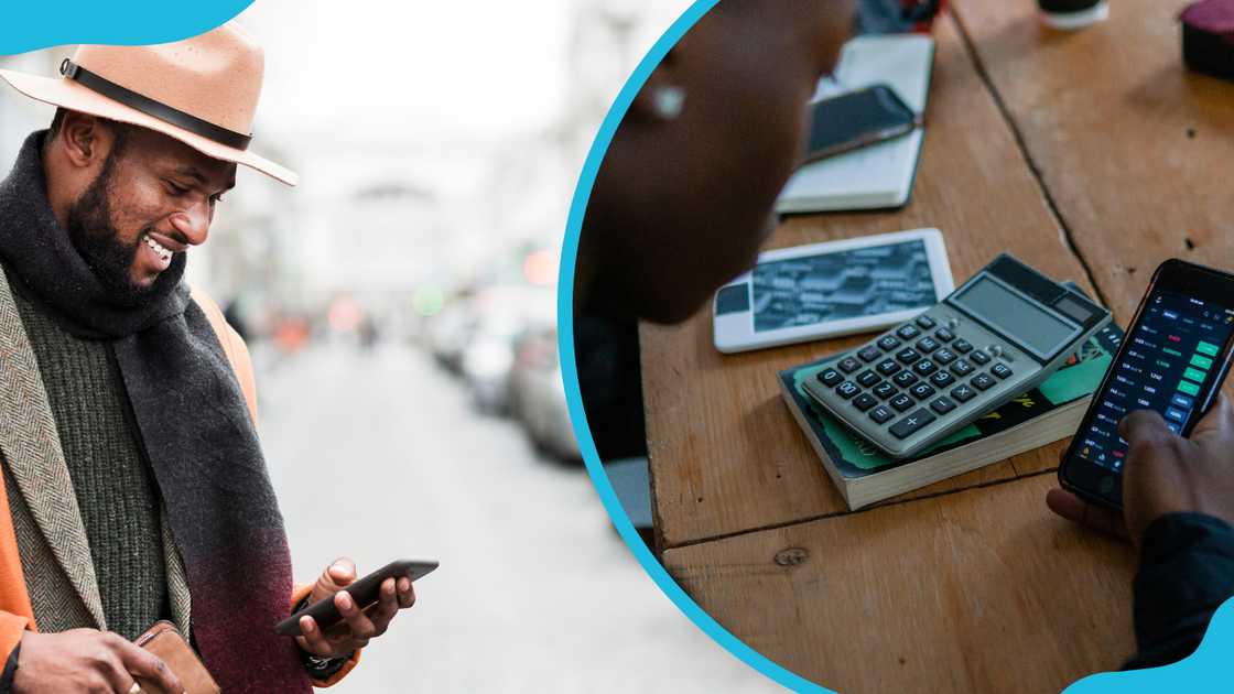 Ghanaians enjoing Vodafone services on phone Ghanaians enjoing Vodafone services on phone