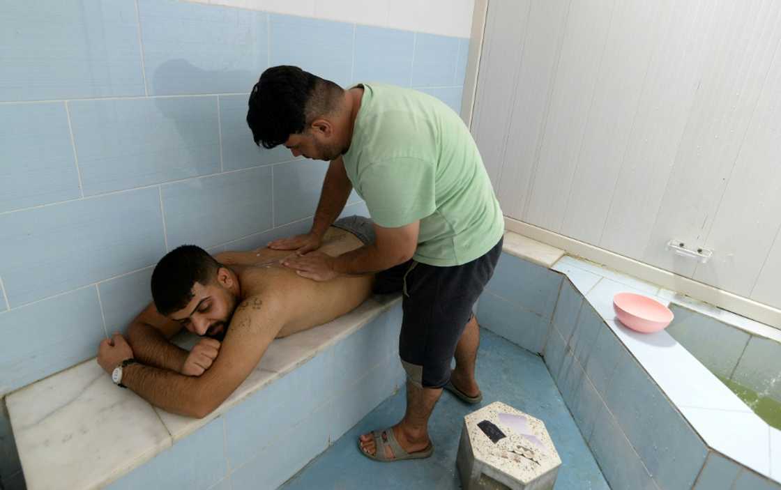 Located 30 kilometres (20 miles) south of Mosul, Hamam al-Alil, meaning the baths of the sick in Arabic, built a solid reputation over decades with its therapeutic sulphurous waters Located 30 kilometres (20 miles) south of Mosul, Hamam al-Alil, meaning the baths of the sick in Arabic, built a solid reputation over decades with its therapeutic sulphurous waters