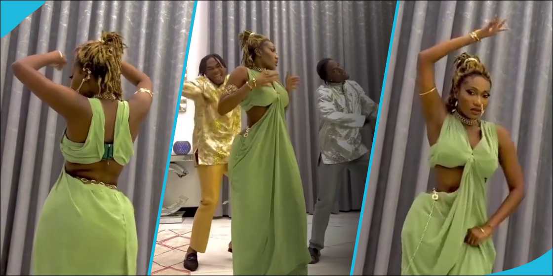 Wendy Shay dances in a room