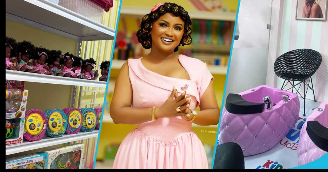 Nana Ama McBrown opened a kids' lounge on Saturday, February 24, 2024