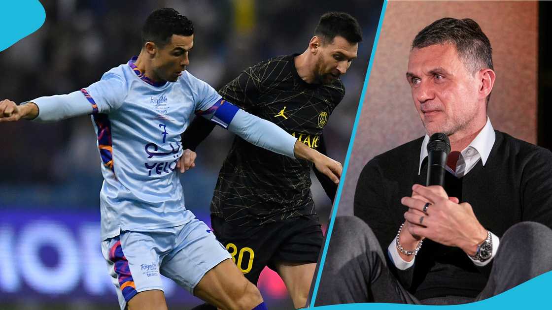 Paolo Maldini Speaks on the GOAT Debate Between Lionel Messi and Cristiano Ronaldo Paolo Maldini Speaks on the GOAT Debate Between Lionel Messi and Cristiano Ronaldo