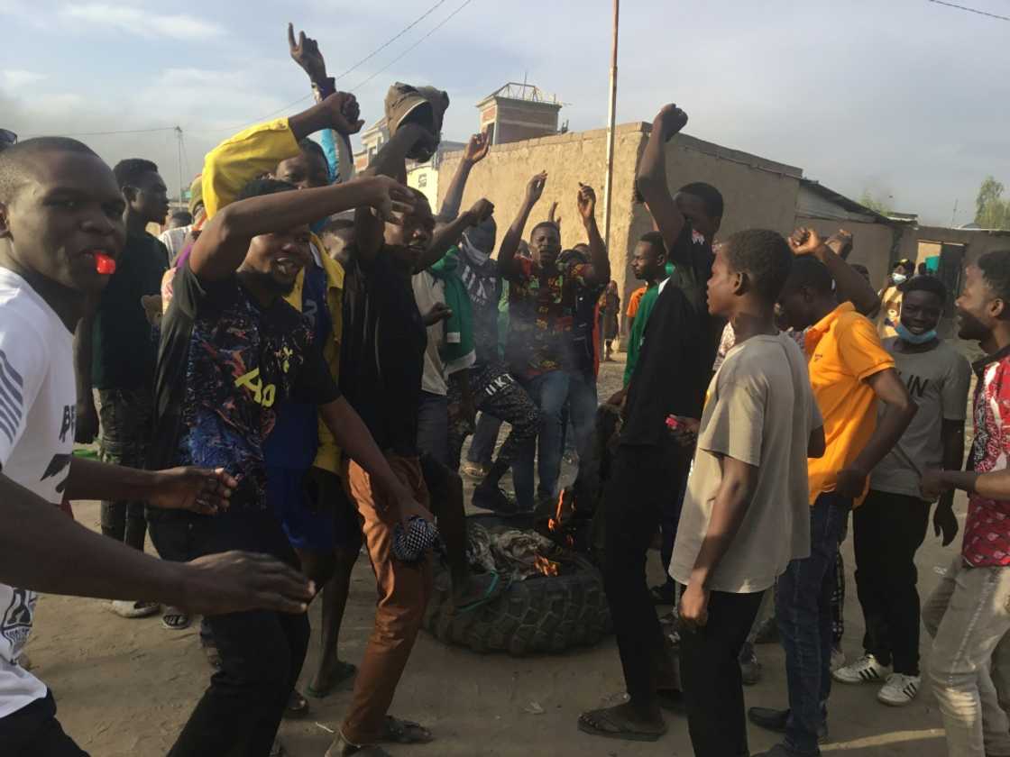 The protest marked the date when Chad's junta had initially promised to hand power back to civilian rule The protest marked the date when Chad's junta had initially promised to hand power back to civilian rule