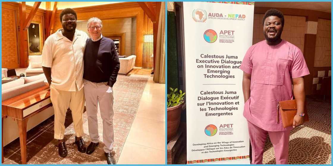 Darlington Akogo: Ghanaian man meets with Bill Gates for dinner and shares his story: “Proud moment” Darlington Akogo: Ghanaian man meets with Bill Gates for dinner and shares his story: “Proud moment”