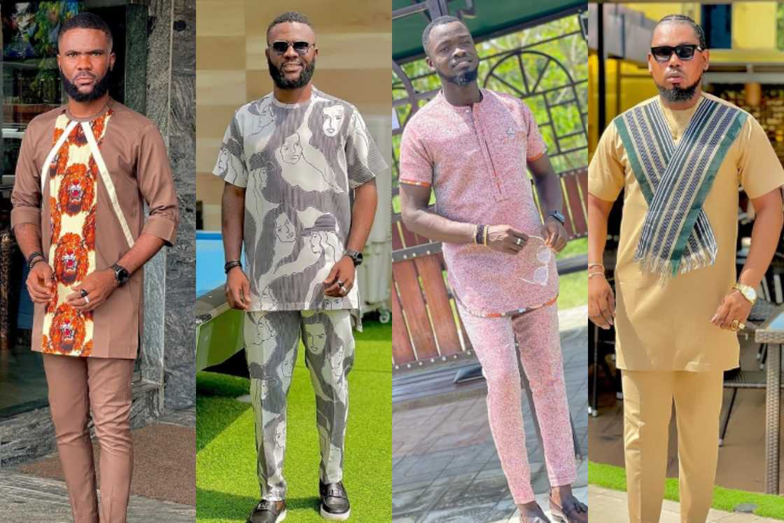 Men wearing different designs Men wearing different designs