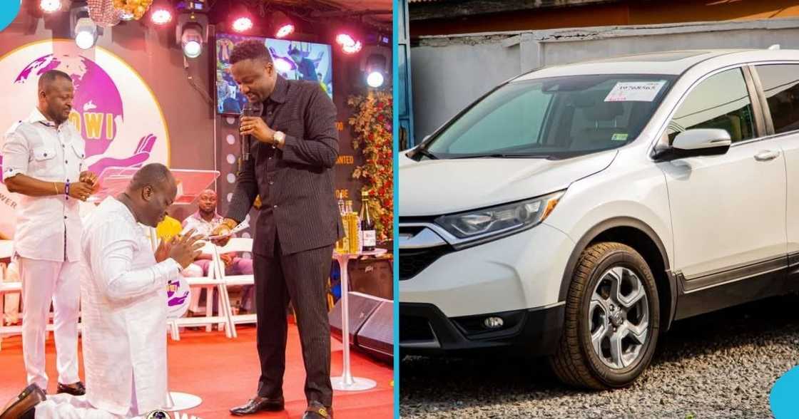 Prophet Daniel Amoateng, junior pastor, man of God, new car, popular prophet