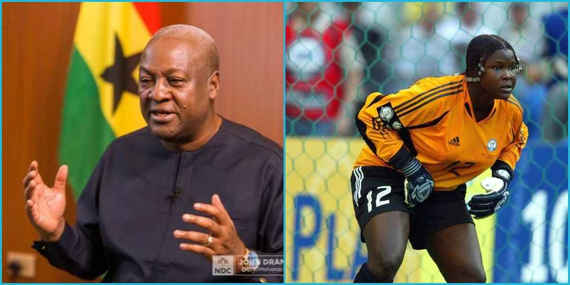 John Mahama helps Memunatu Sulemana