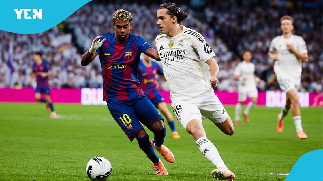 El Clasico, Lamine Yamal, FC Barcelona, Yamal in heated clash, Yamal against Carvajal, Yamal against Vinicius, Real Madrid beat Barcelona. El Clasico, Lamine Yamal, FC Barcelona, Yamal in heated clash, Yamal against Carvajal, Yamal against Vinicius, Real Madrid beat Barcelona.