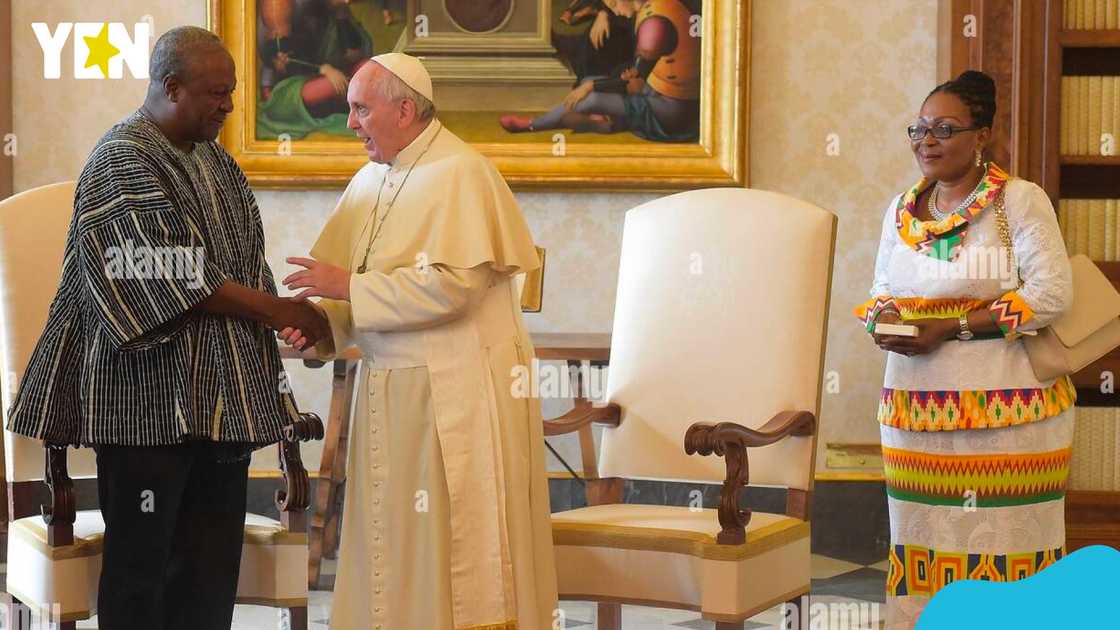 President John Dramani Mahama, Pope Francis, Lordina Mahama, Pope Francis' death, The Vatican, Pope Francis children, Pope Francis health President John Dramani Mahama, Pope Francis, Lordina Mahama, Pope Francis' death, The Vatican, Pope Francis children, Pope Francis health