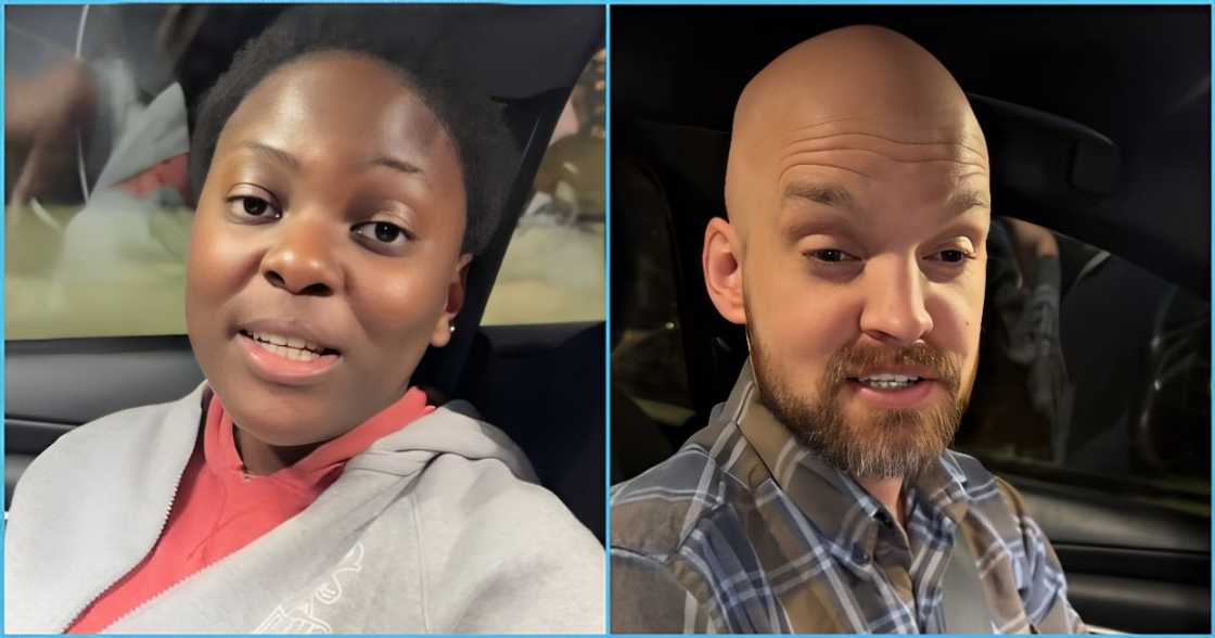 Photo of a Ghanaian lady and her husband Photo of a Ghanaian lady and her husband