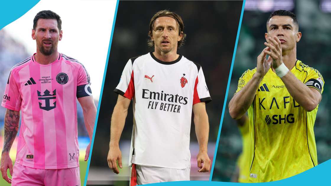 Messi vs Ronaldo, Luka Modric, Luka Modrić GOAT perspective, Cristiano Ronaldo, Lionel Messi, football icons rivalry, Ballon d'Or awards, MLS Cup triumph. Messi vs Ronaldo, Luka Modric, Luka Modrić GOAT perspective, Cristiano Ronaldo, Lionel Messi, football icons rivalry, Ballon d'Or awards, MLS Cup triumph.