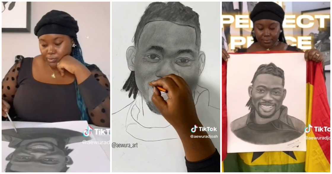 Photo of lady drawing Atsu Photo of lady drawing Atsu