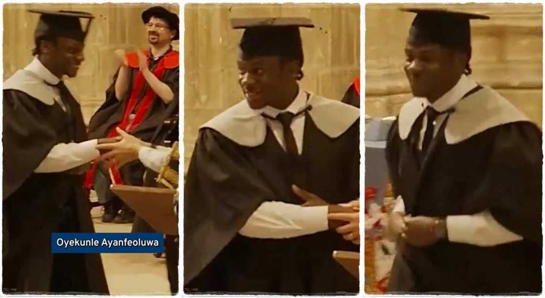 Photos of Boluwatife Oluwasemilore as he graduates from the University of Kent. Photos of Boluwatife Oluwasemilore as he graduates from the University of Kent.