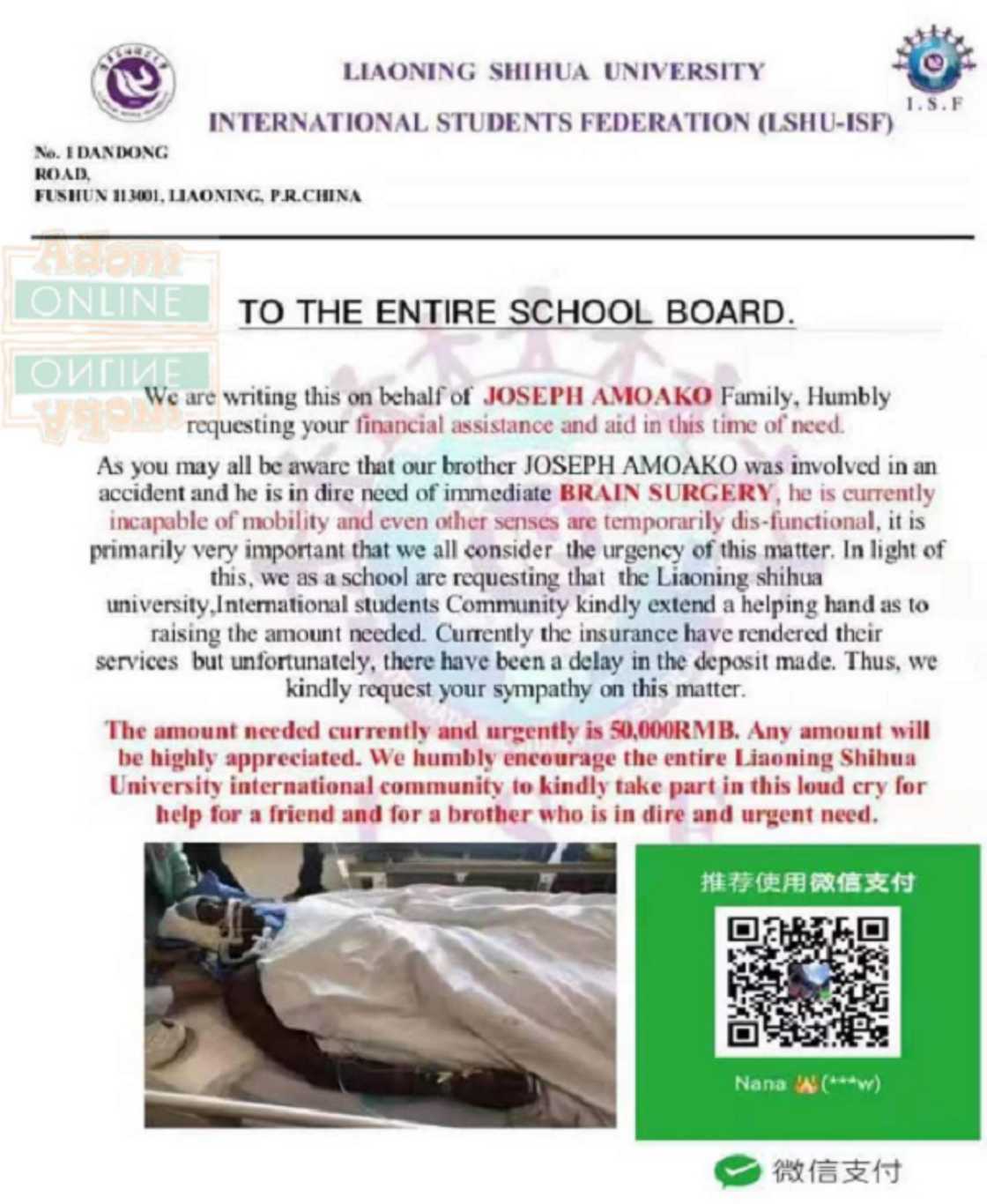 Chilling video of how Ghanaian student in China allegedly died after falling from huge tree pops up Chilling video of how Ghanaian student in China allegedly died after falling from huge tree pops up