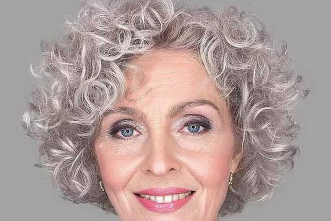 A cute cropped curly bob style A cute cropped curly bob style