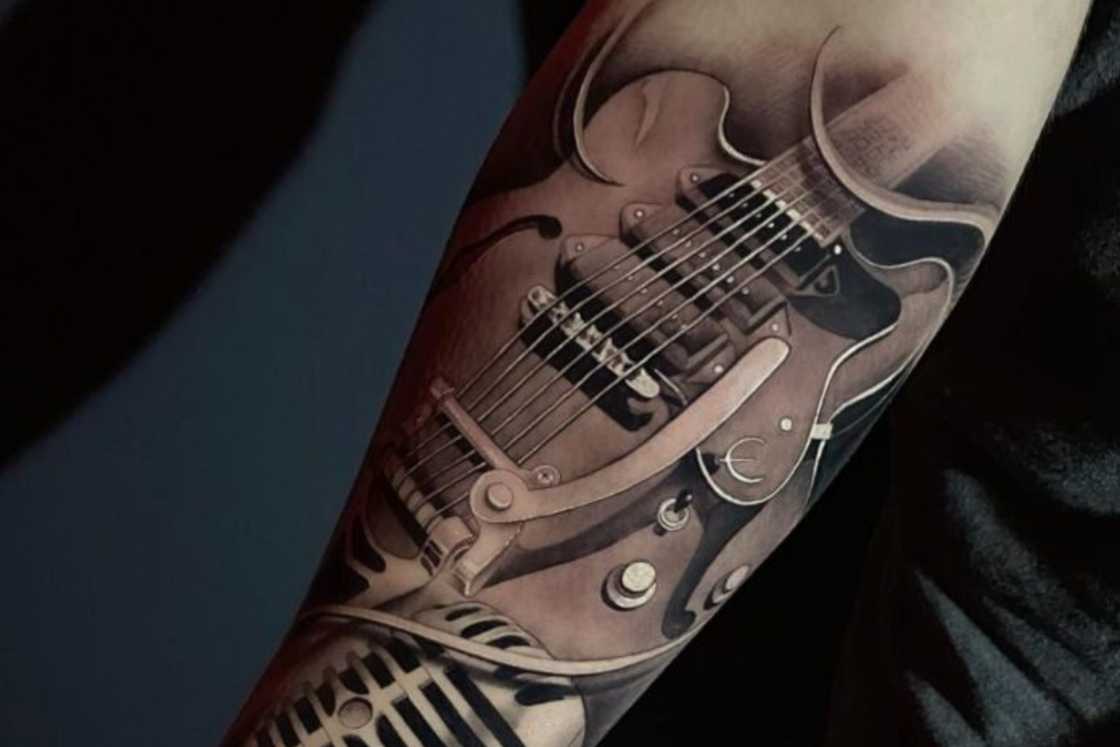 music tattoo