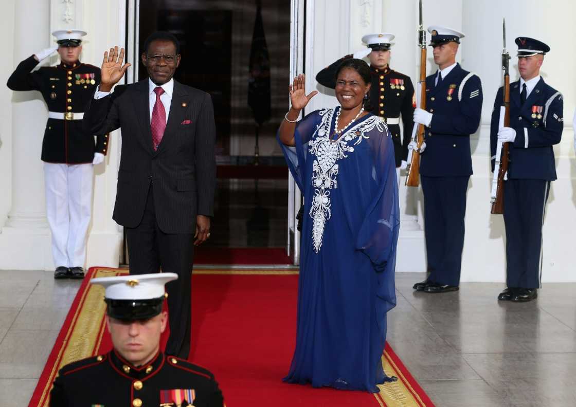 Pictures of Obiang and his Democratic Party of Equatorial Guinea are splashed along every main street in the capital Malabo