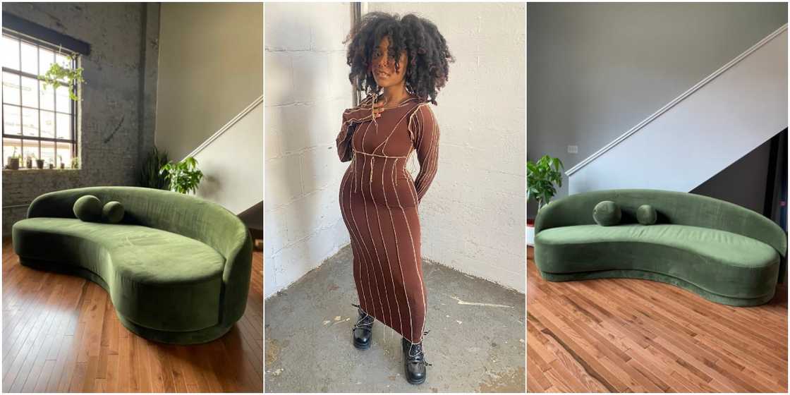 After buying a house at 19, lady shares photos of adorable couch, stirs massive reactions After buying a house at 19, lady shares photos of adorable couch, stirs massive reactions