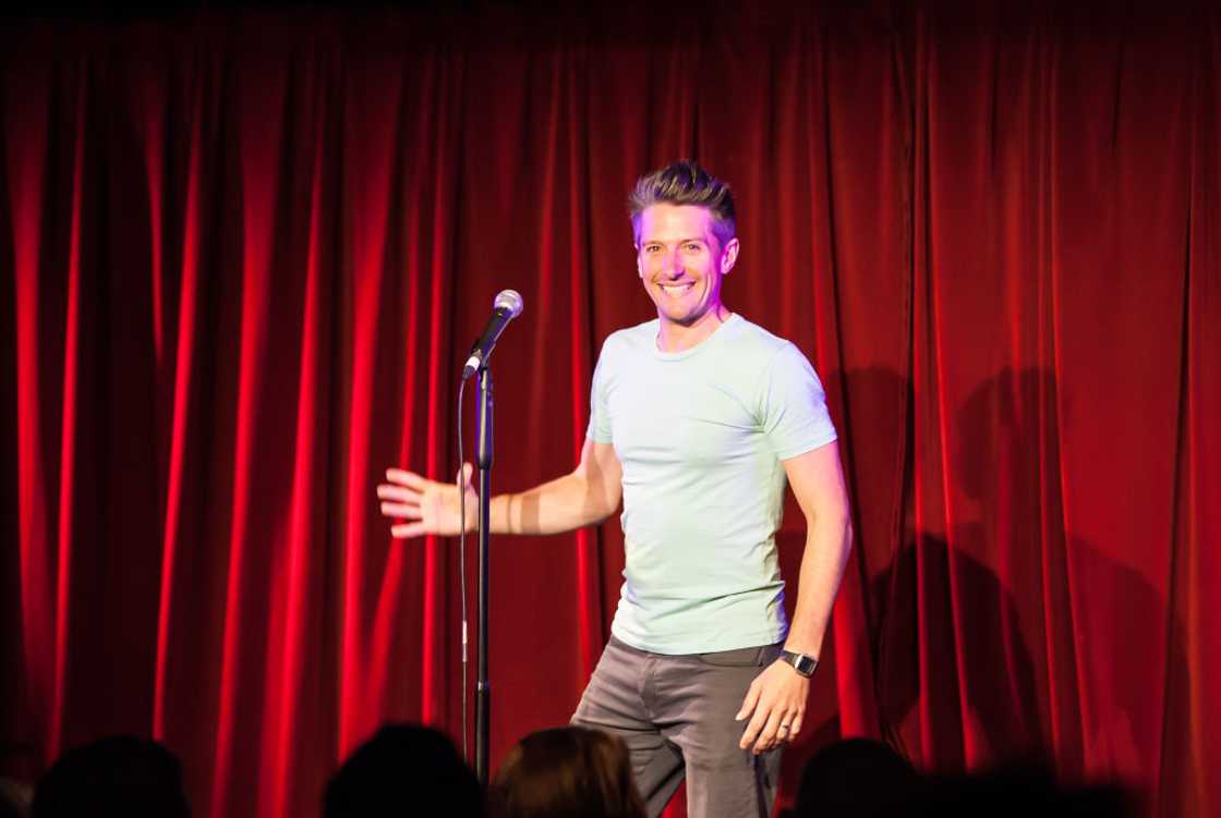 Stuart Goldsmith performs at the Soho Theatre