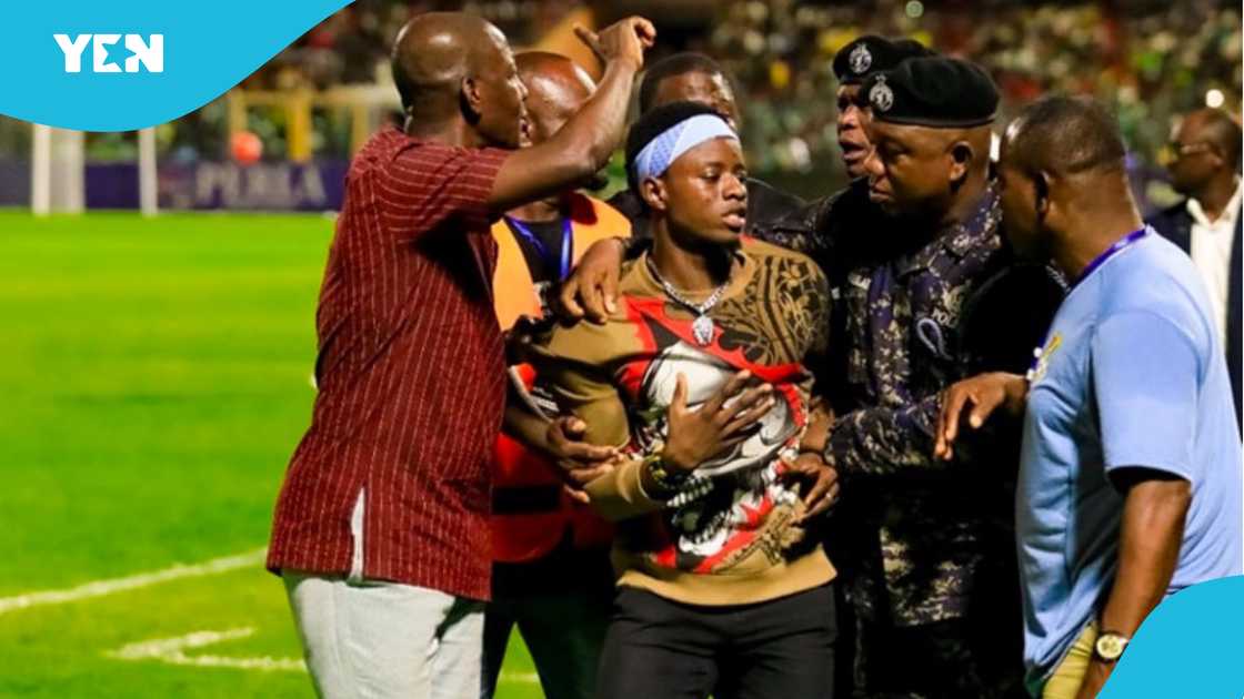 Ghana has battled with pitch invasion in the past five years. Ghana has battled with pitch invasion in the past five years.