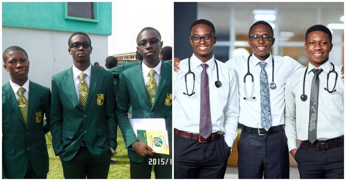 Photos of three Prempeh old boys who are now doctors together